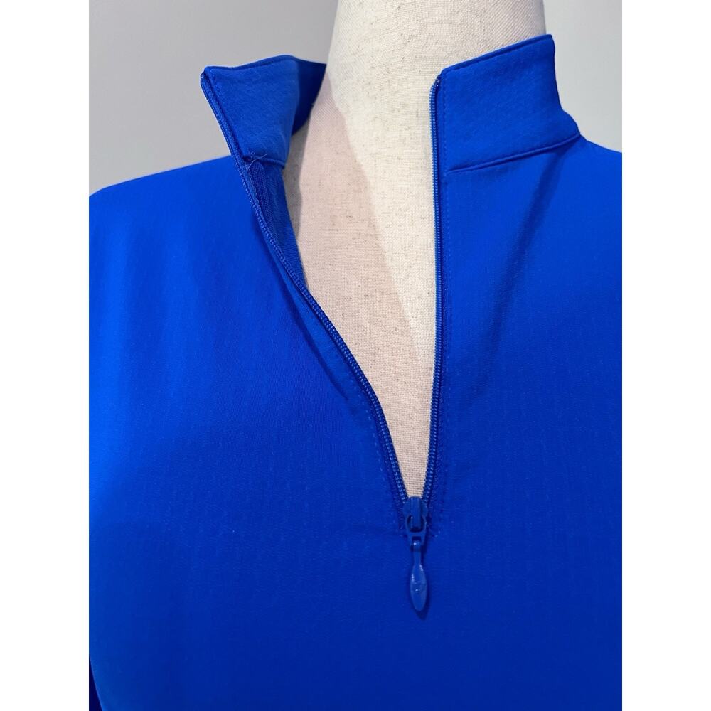 IBKUL Top 1/4 Zip MED. Royal Blue Athleisure UPF 50+ Golf Long Sleeve Eagle - Picture 3 of 10